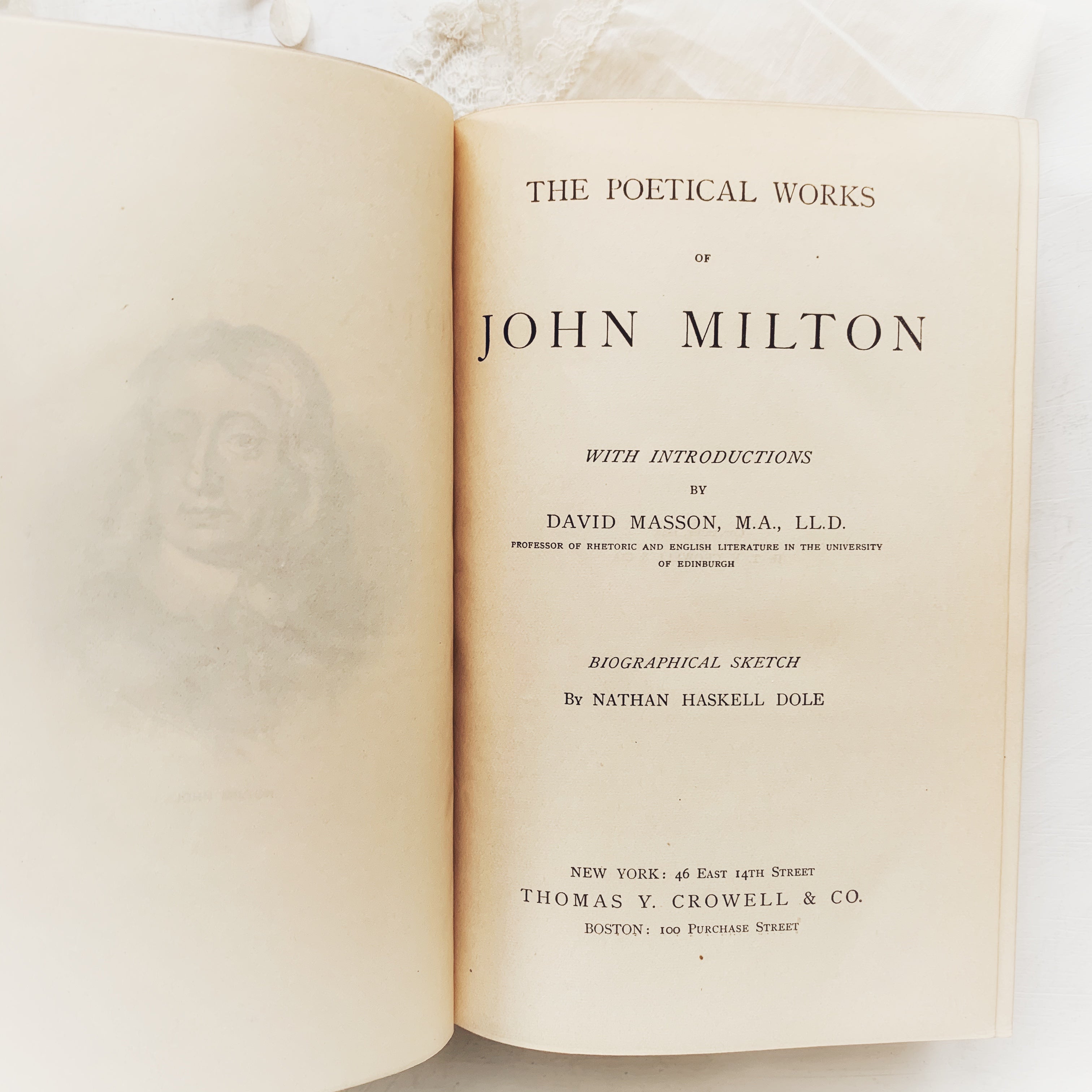 1892 - The Poetical Works of John Milton – Honey Bee Mill