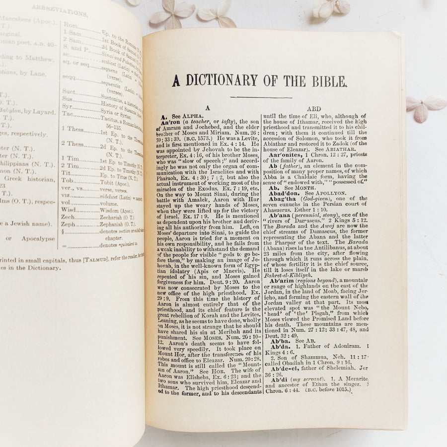 1884 - A Dictionary of the Bible