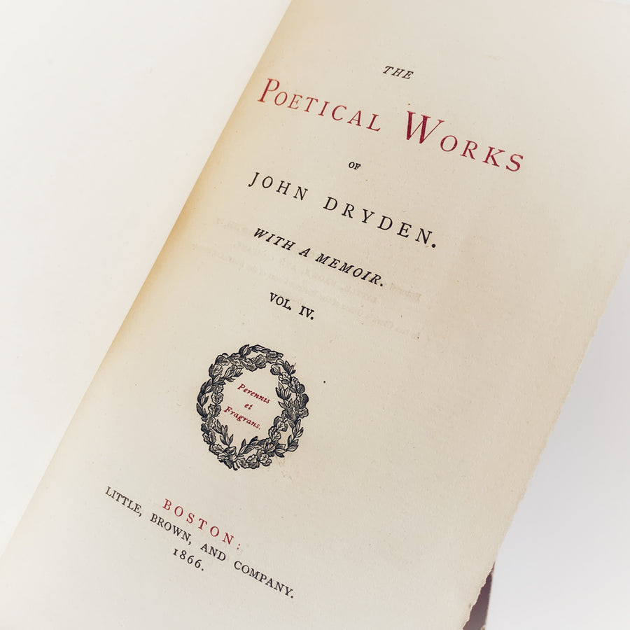 1866 - The British Poets, The Poetical Works of John Dryden