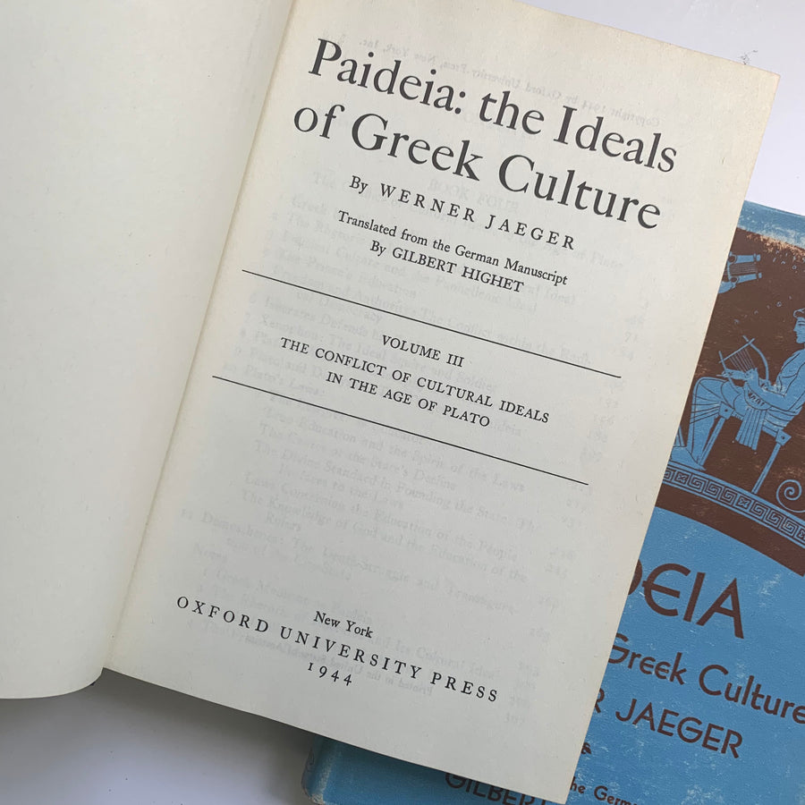 1944 - Paideia: The Ideals Of Greek Culture