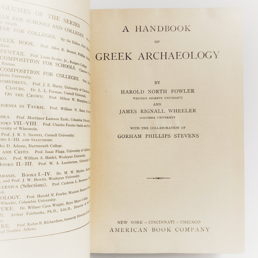 1909 - A Handbook of Greek Archaeology