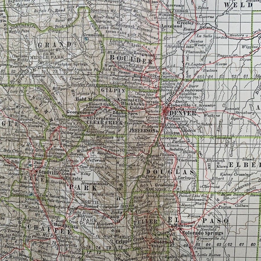1902 - Map of Colorado
