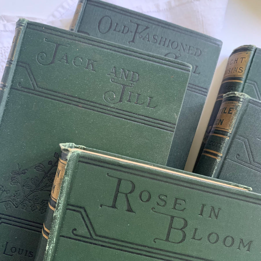1920 - Louisa May Alcott Novels, Sold Individually, Including Little men, Old-fashioned Girl, Rose In Bloom, Jack and Jill, & Eight Cousins