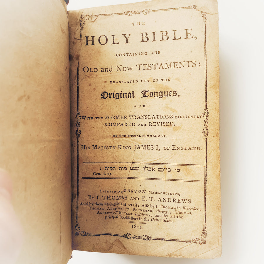 1801 - The Holy Bible, Containing Old and New Testaments