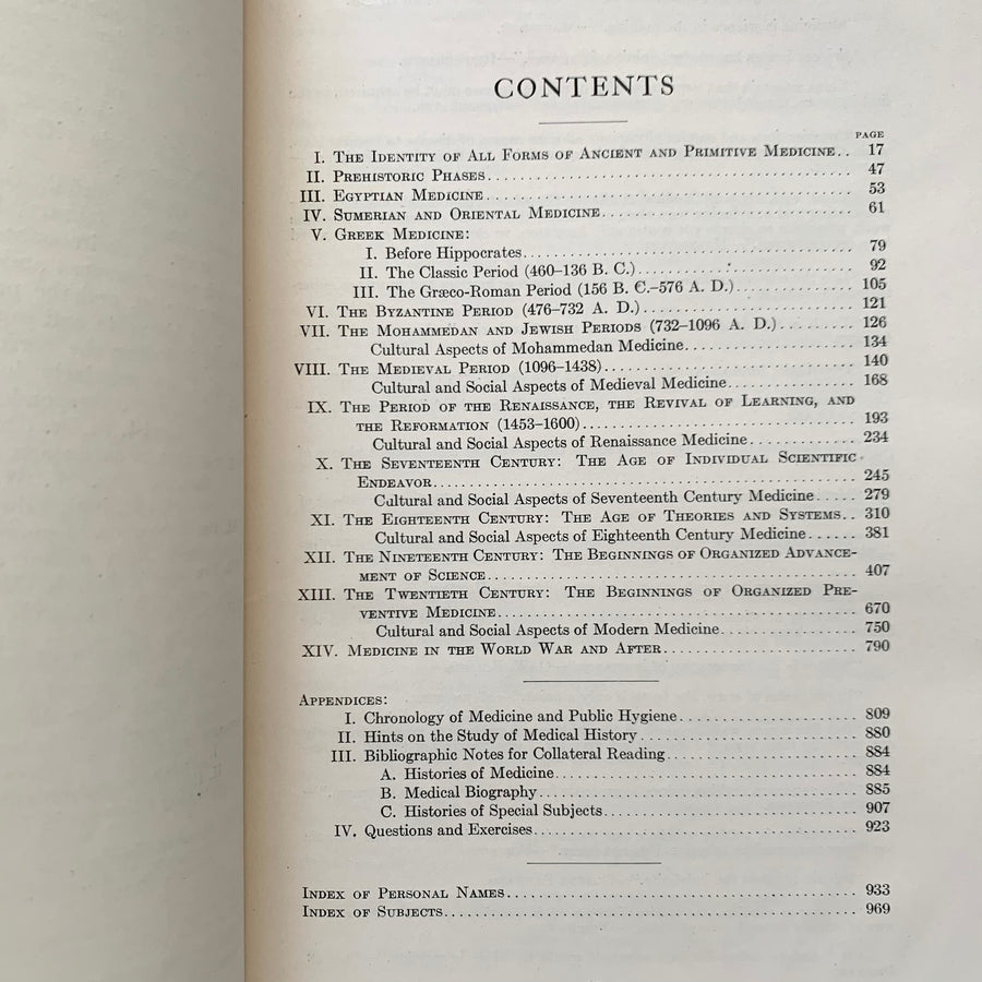 1929 - An Introduction to the History of Medicine