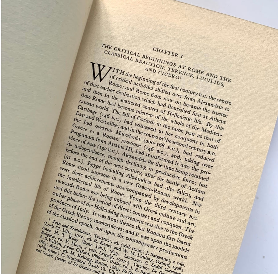 1952 - Literary Criticism in Antiquity, A Sketch of Its Development, Greek & Graces-Roman