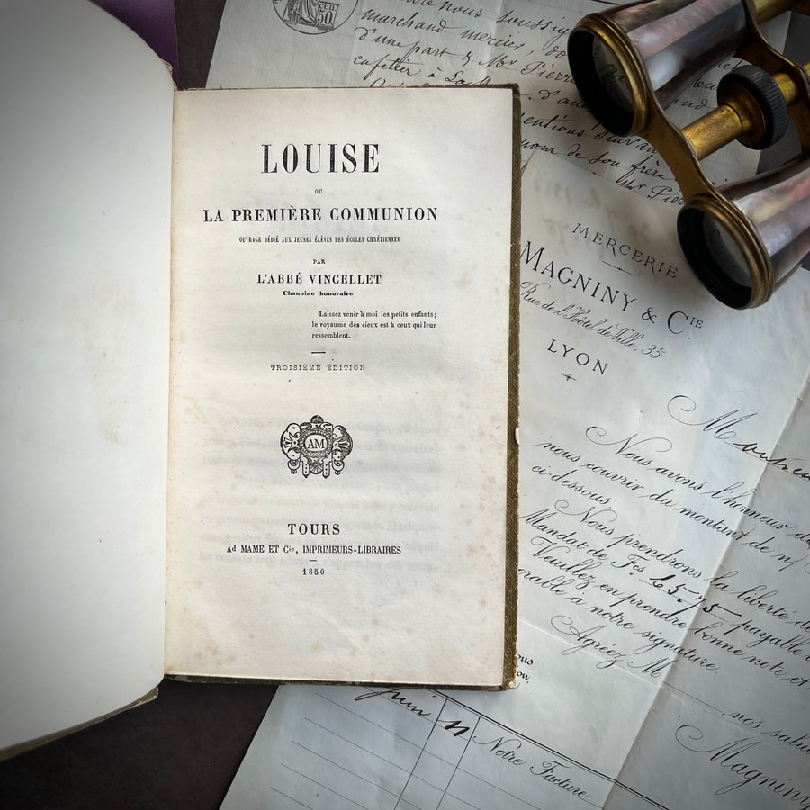 1850 - Louis if La Premiere Communion Ouvrage Dedie Aux jeunes delves does Ecoles Chretiennel
