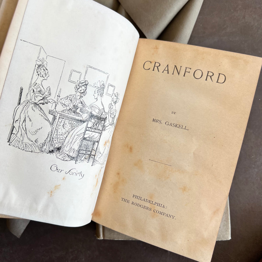 Cranford, Whittier, Bracebridge Hall,( small book collection)