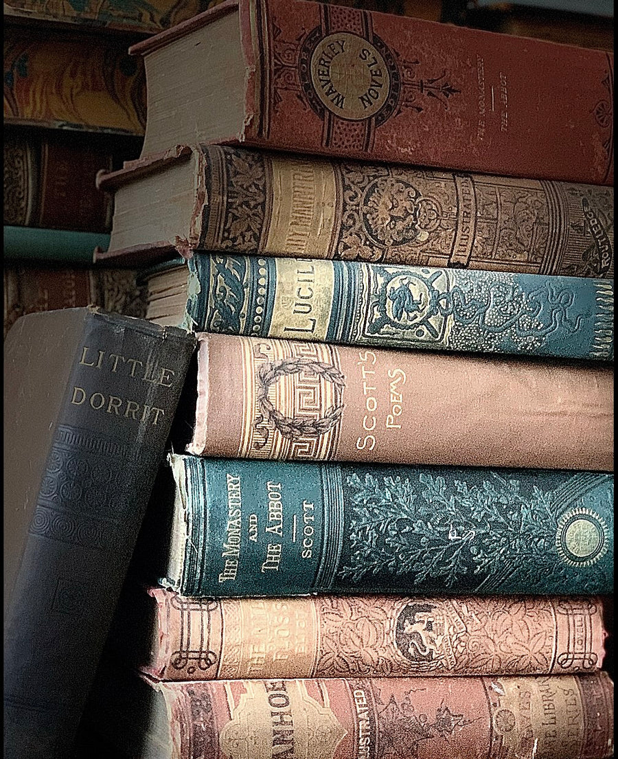 Antique Decorative Book Collection