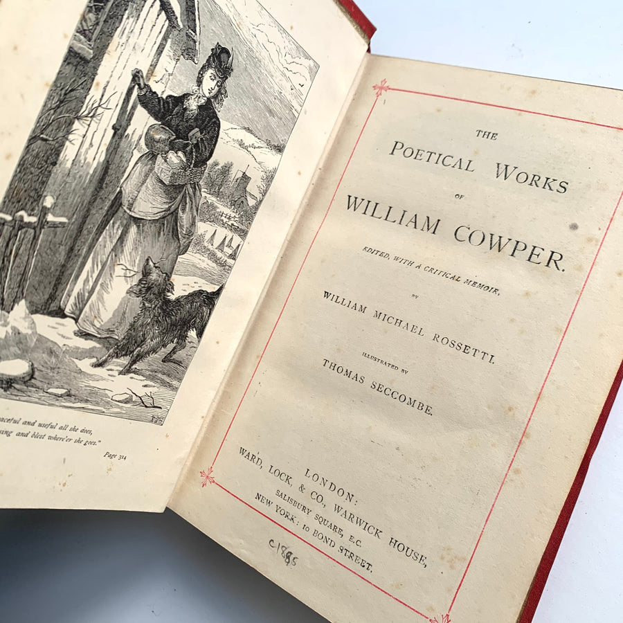 c.1885 - The Poetical Works of William Cowper