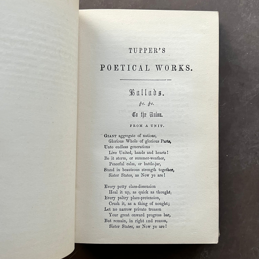 c.1850 - The Complete Poetical Works of Martin Farquhar Tupper