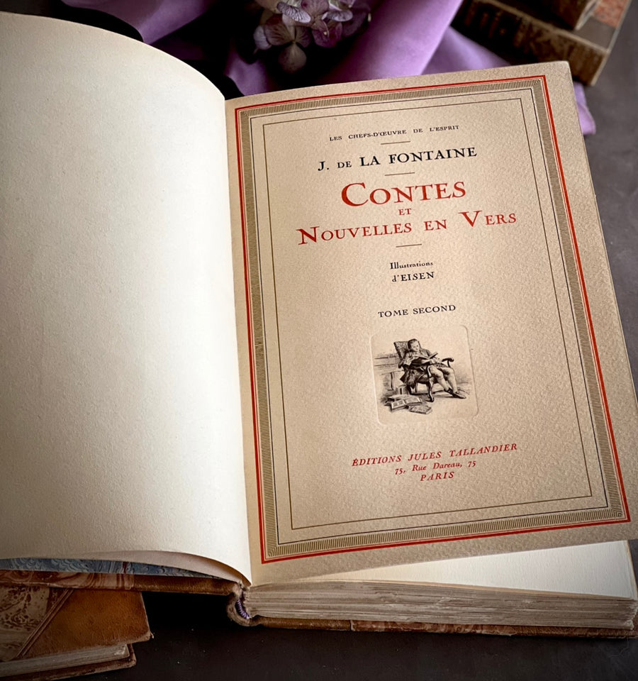 c.1900 - J. De La Fontaine‘s- Contes Et Nouvelles En Vers (Tales and Short Stories) In French