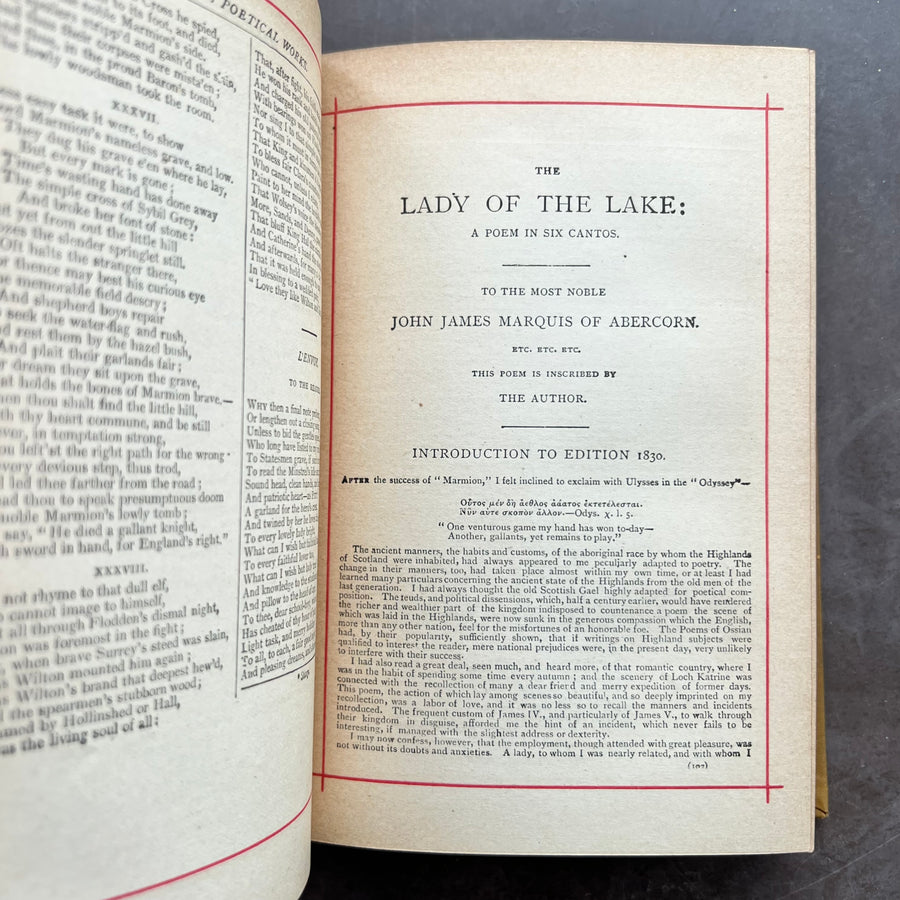 c.1880s - The Poetical Works of Sir Walter Scott