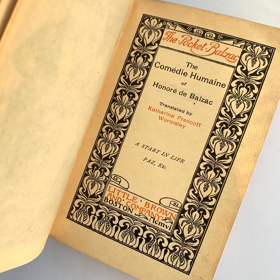 1899 - The Pocket Balzac, The Comedie Humaine of Honore de Balzac