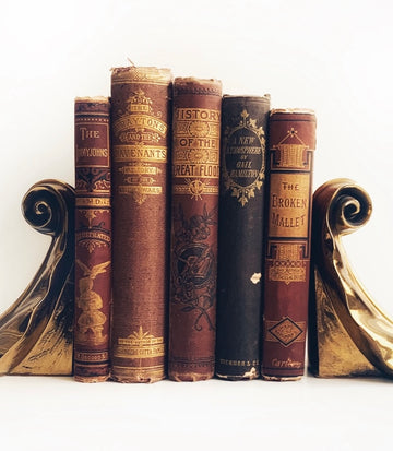 Decorative Gilded Antique Book Set