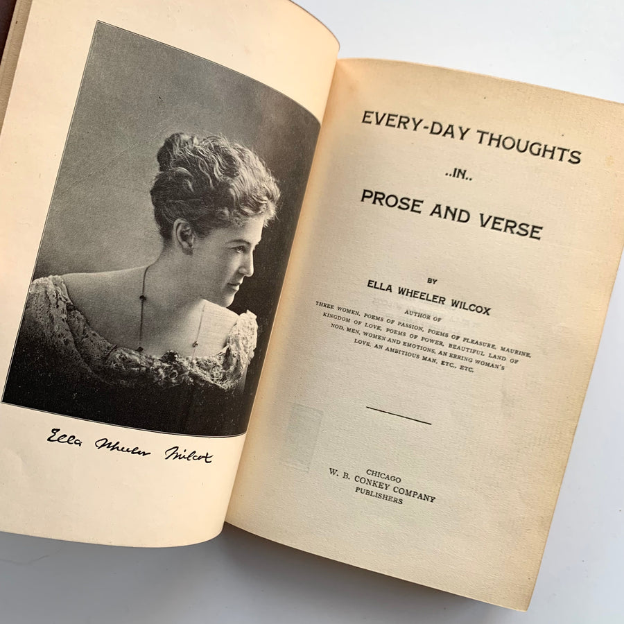1901 - Every-Day Thoughts In Prose and Verse, First Edition