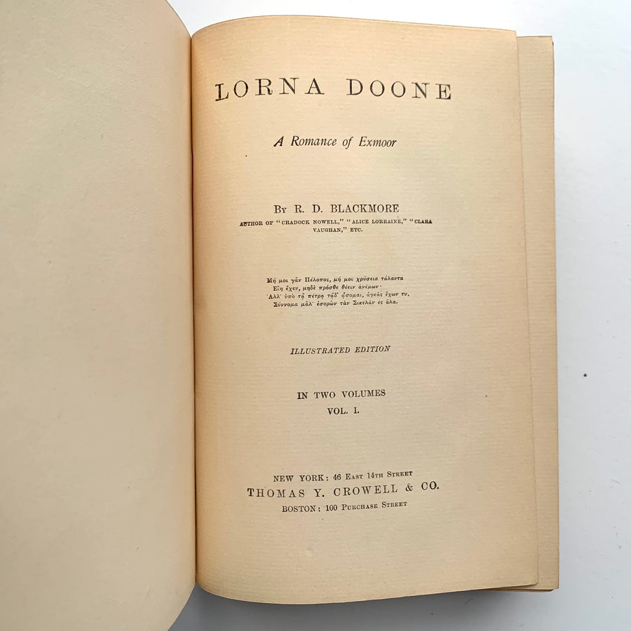 1893 - Lorna Doone, First Edition