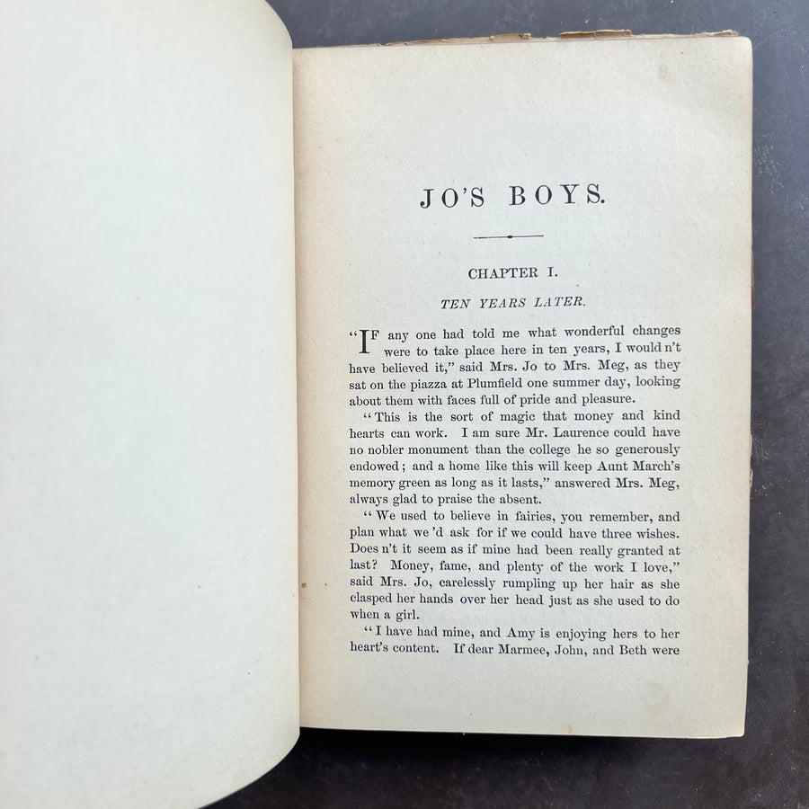 1890 - Louisa M. Alcott’s- Jo’s Boys, Eight Cousins, & Jack and Jill
