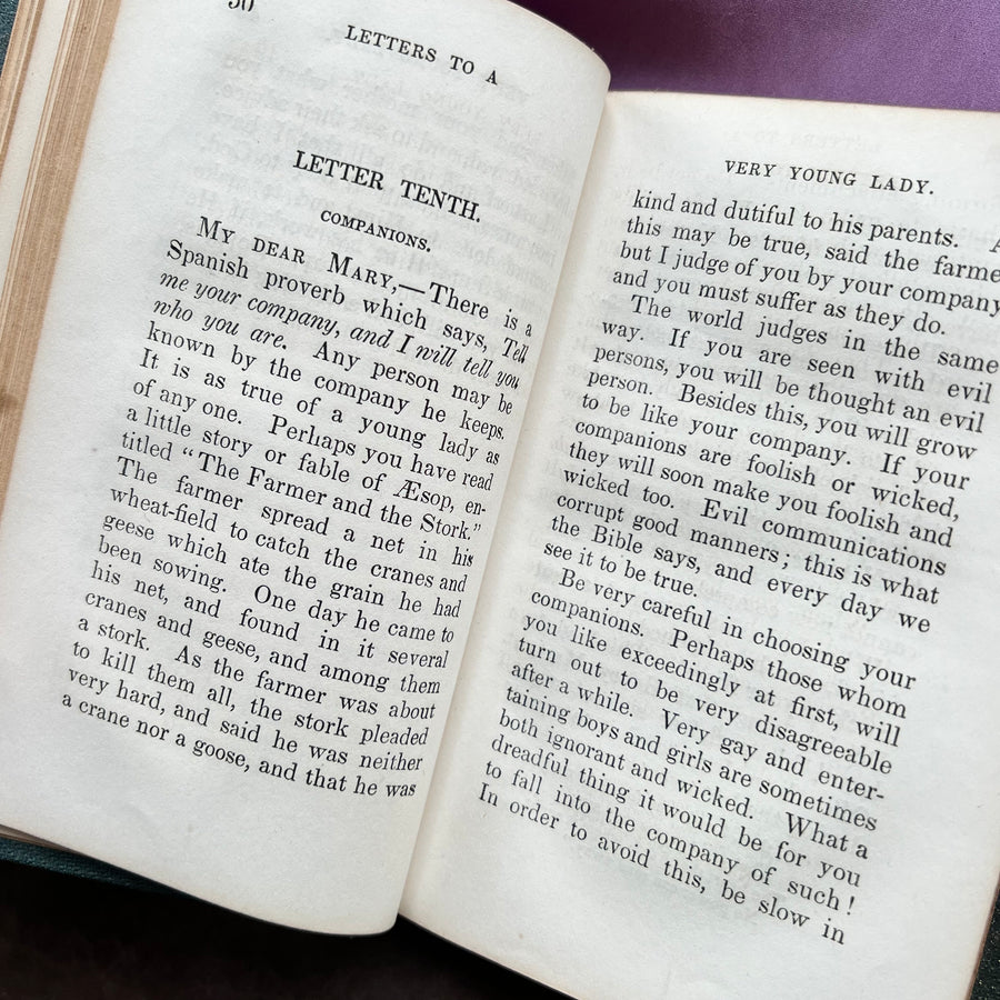 1843 - Letters To A Very Young Lady (small book)