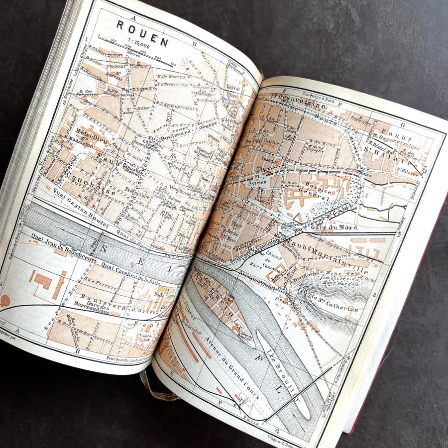 1913 - Baedeker’s Paris and Environs With Routs From London To Paris; Handbook For Travellers