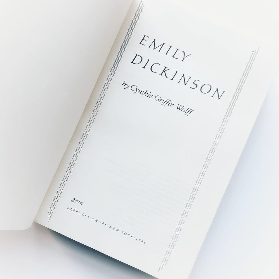 1986 - Emily Dickinson, First Edition