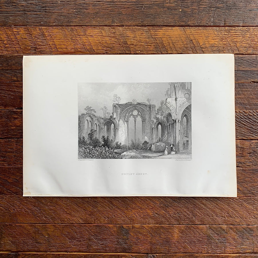 1895 - Netley Abbey, Engraving