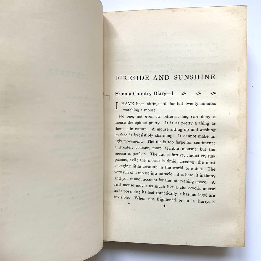 1906 - Fireside and Sunshine, First Edition