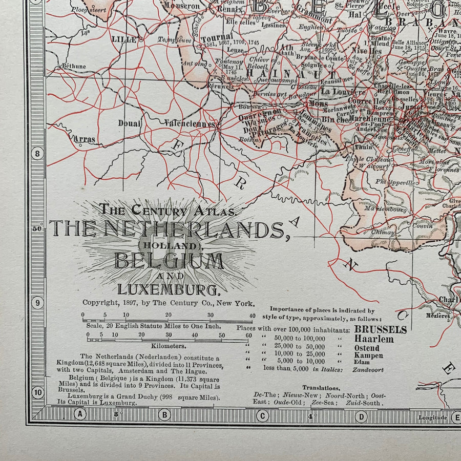 1897 - The Netherlands, Holland, Belgium & Luxemburg