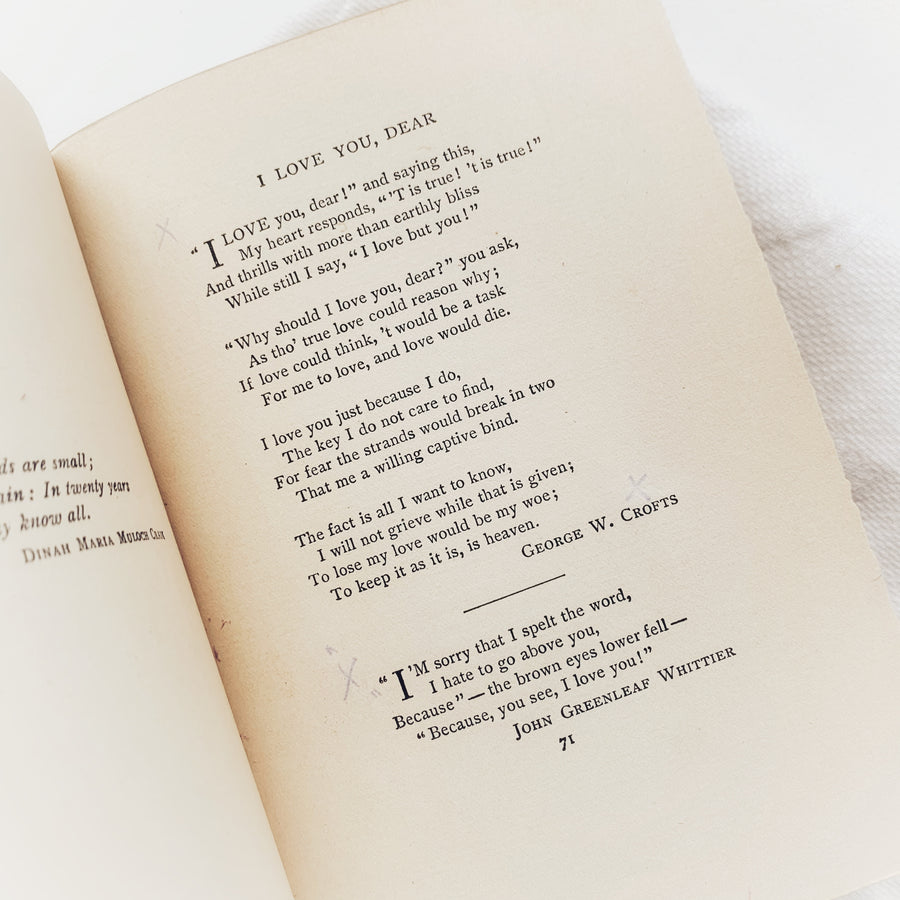 1894 - Because I Love You; Poems of Love, First Edition