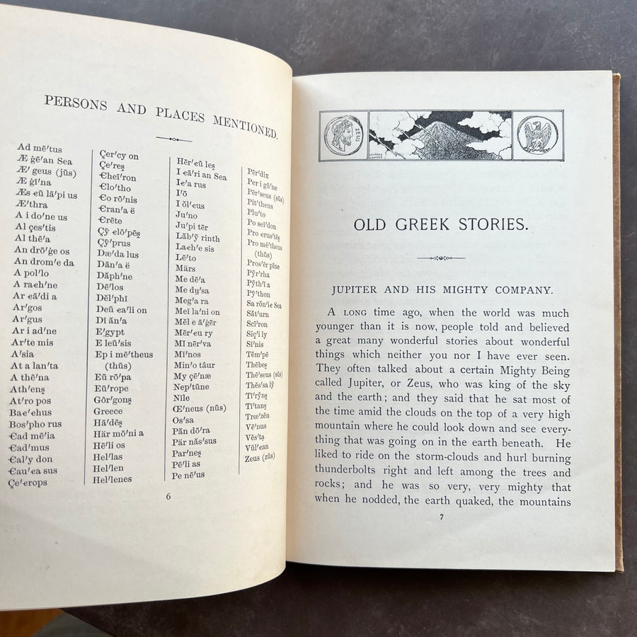 1895 - Old Greek Stories, First Edition