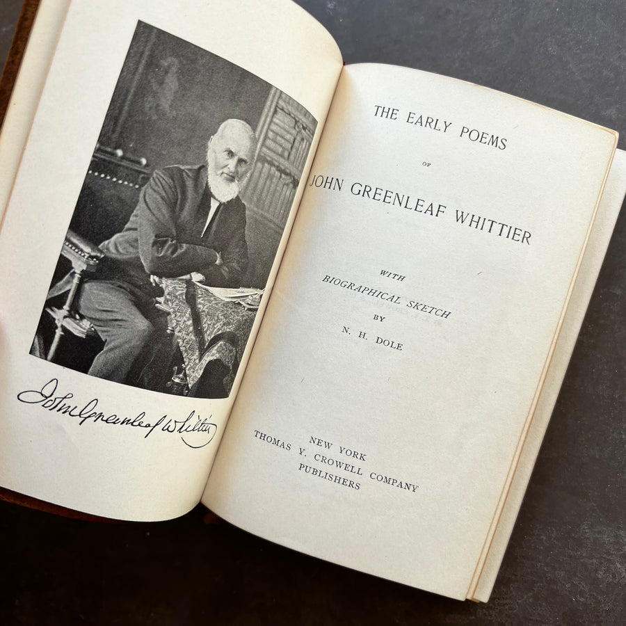 1893 - The Early Poems of John Greenleaf Whittier