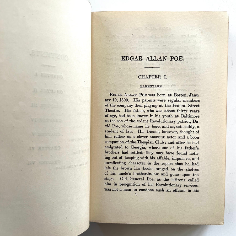 1885 - American Men of Letters; Edgar Allan Poe