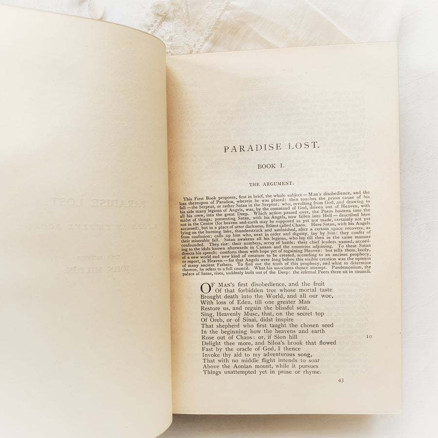 1892 - The Poetical Works of John Milton