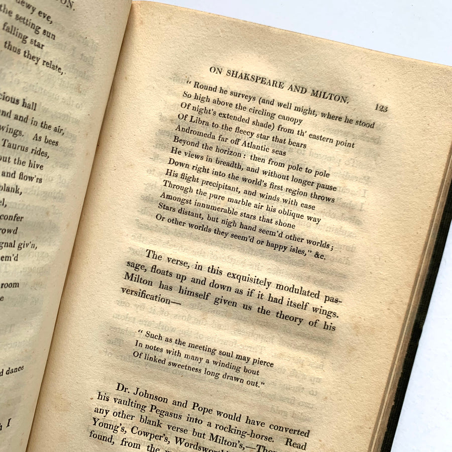 1819 - Hazlitt’s Lectures on the English Poets