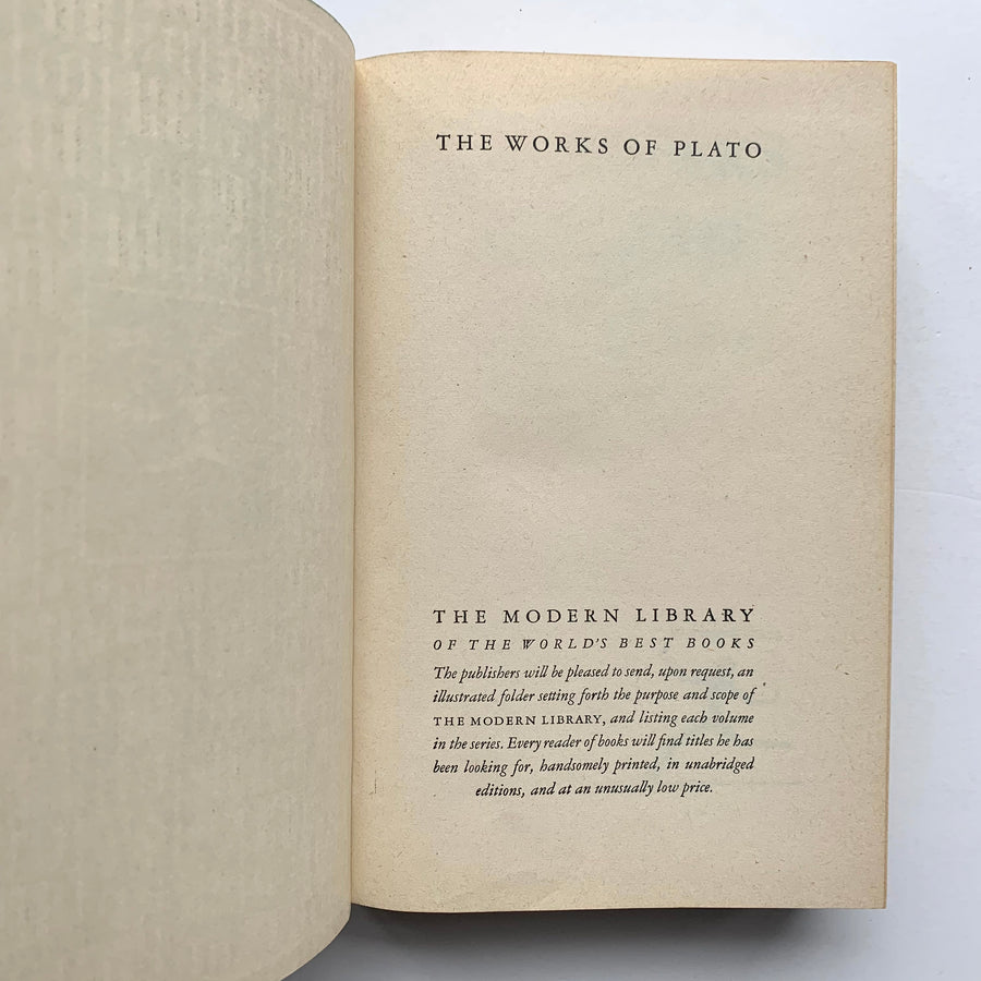 1928 -The Works of Plato
