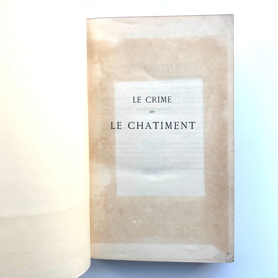 Dostoievski’s - Le Crime Et Le Chatiment