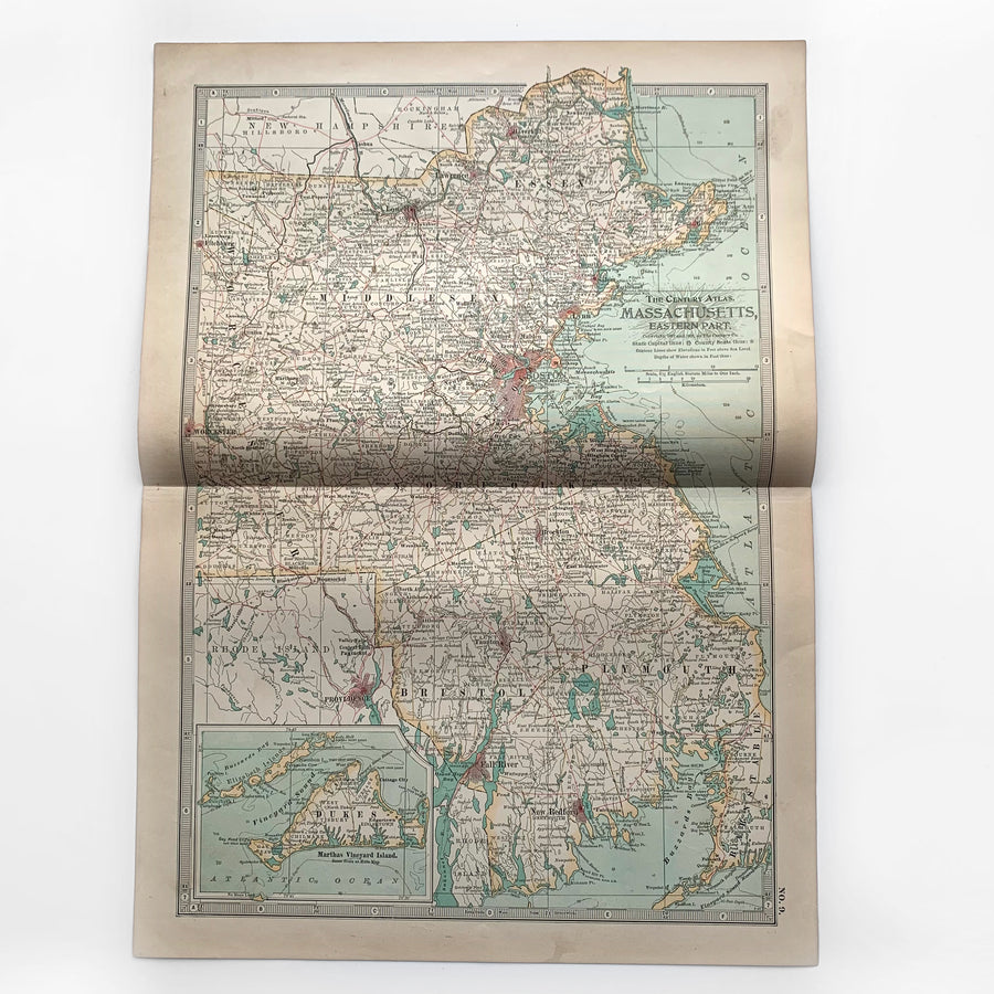 1902 - Map of Massachusetts, Eastern Part