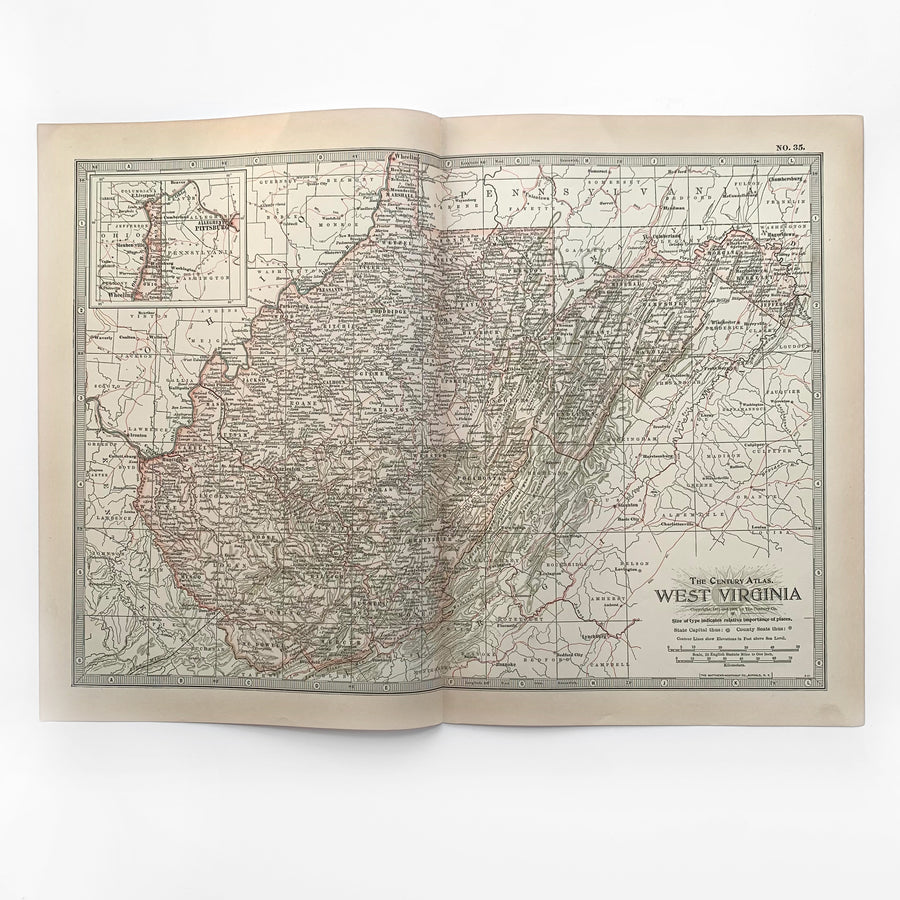 1902 - Map of West Virginia