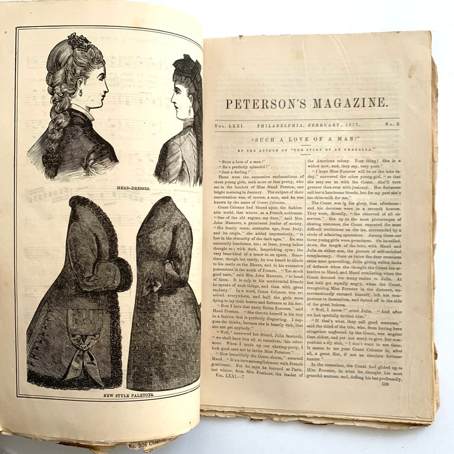 Peterson’s Ladies National Magazine, February 1877