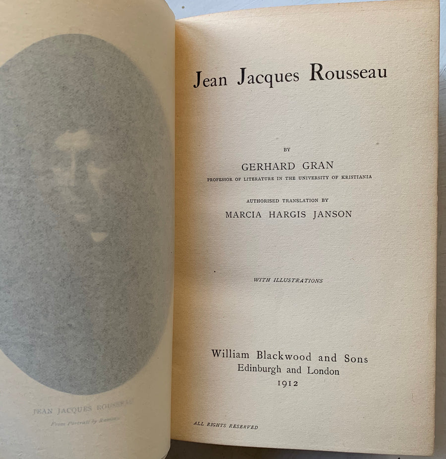 1912 - Jean Jacques Rousseau