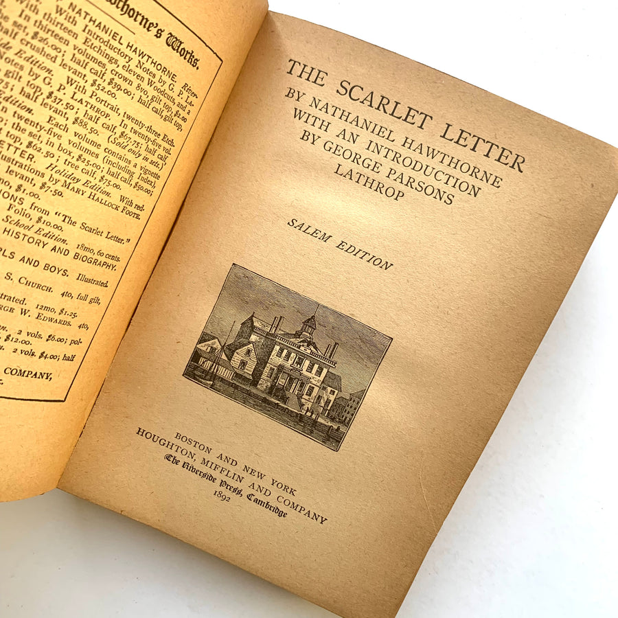 1892 - The Scarlet Letter