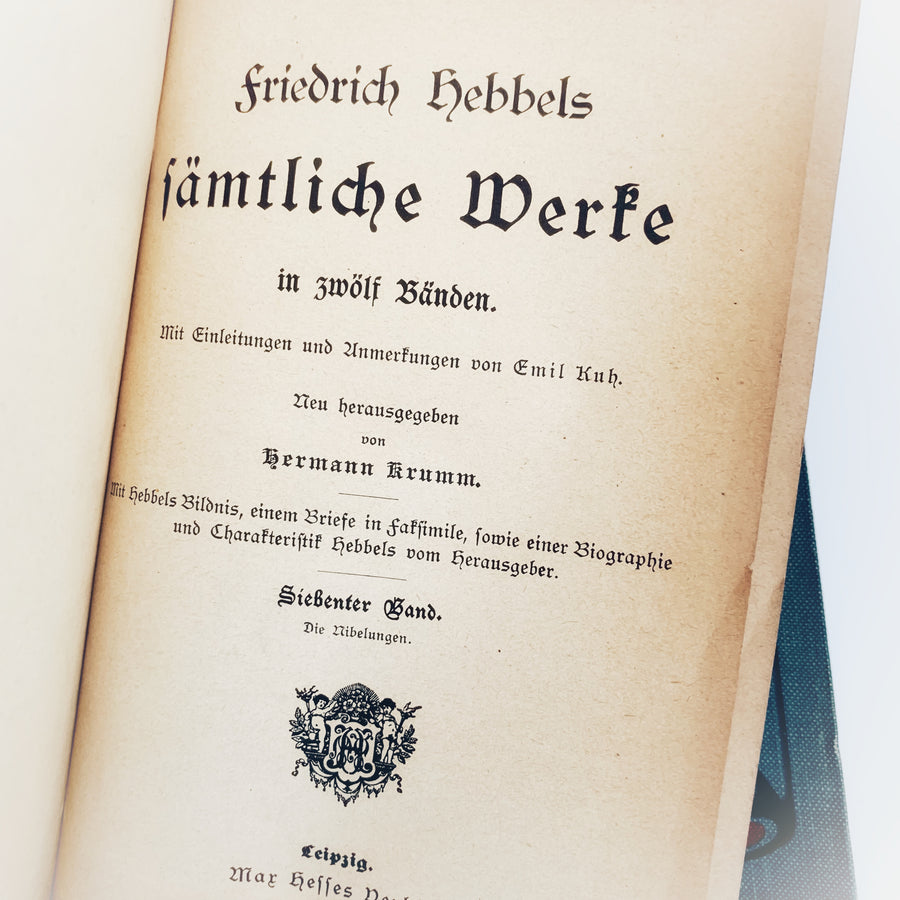 Late 1800s - Friedrich Hebbels Works