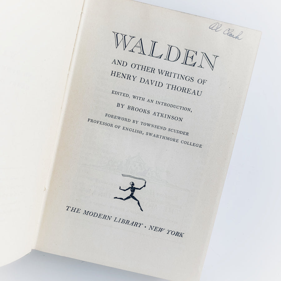1950 - Walden, The Modern Library