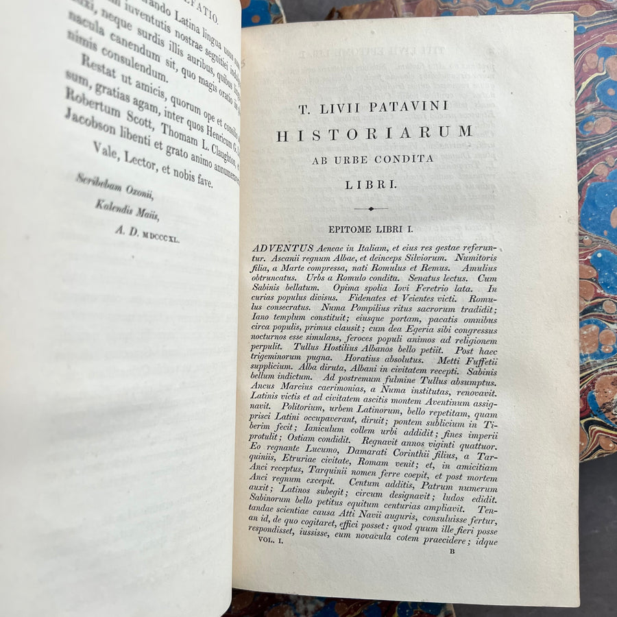 1840 - T. Livii Patavini Historiarum Libri Qui Supersunt Omnes et Deperditorum Fragmenta