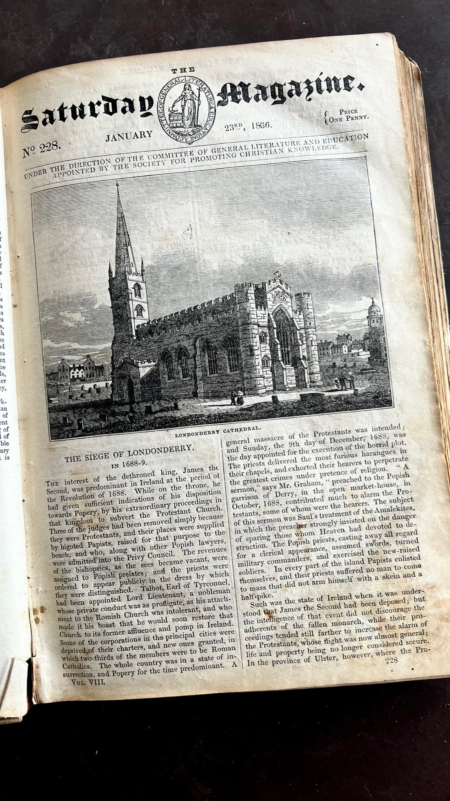January-December 1836- London’s- The Saturday Magazine