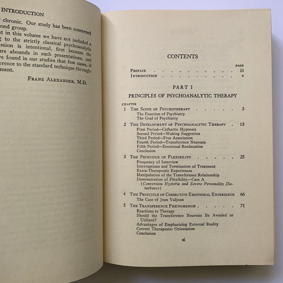 1946 - Psychoanalytic Therapy, Principles and Application