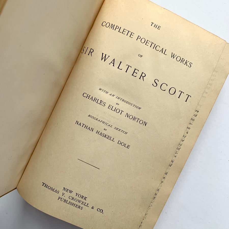 1894 - The Complete Poetical Works of Sir Walter Scott. First Ed. Thus