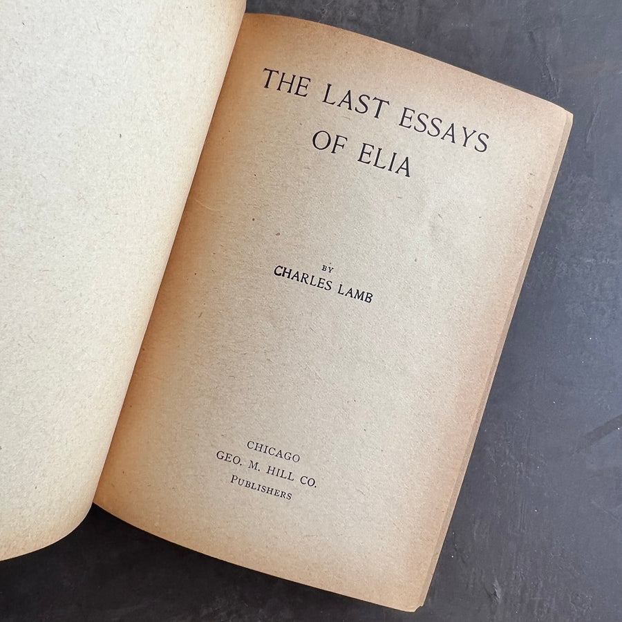 c.1890 - The Last Essays of Elia (small book)