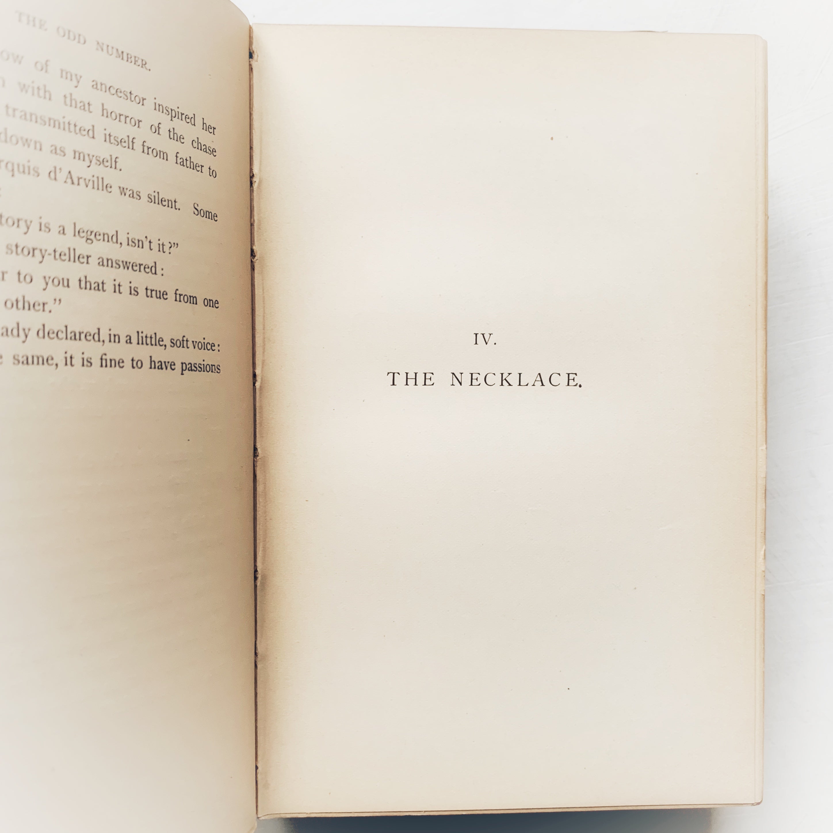 1889 - Guy De Maupassant's The Odd Number, Thirteen Tales, First