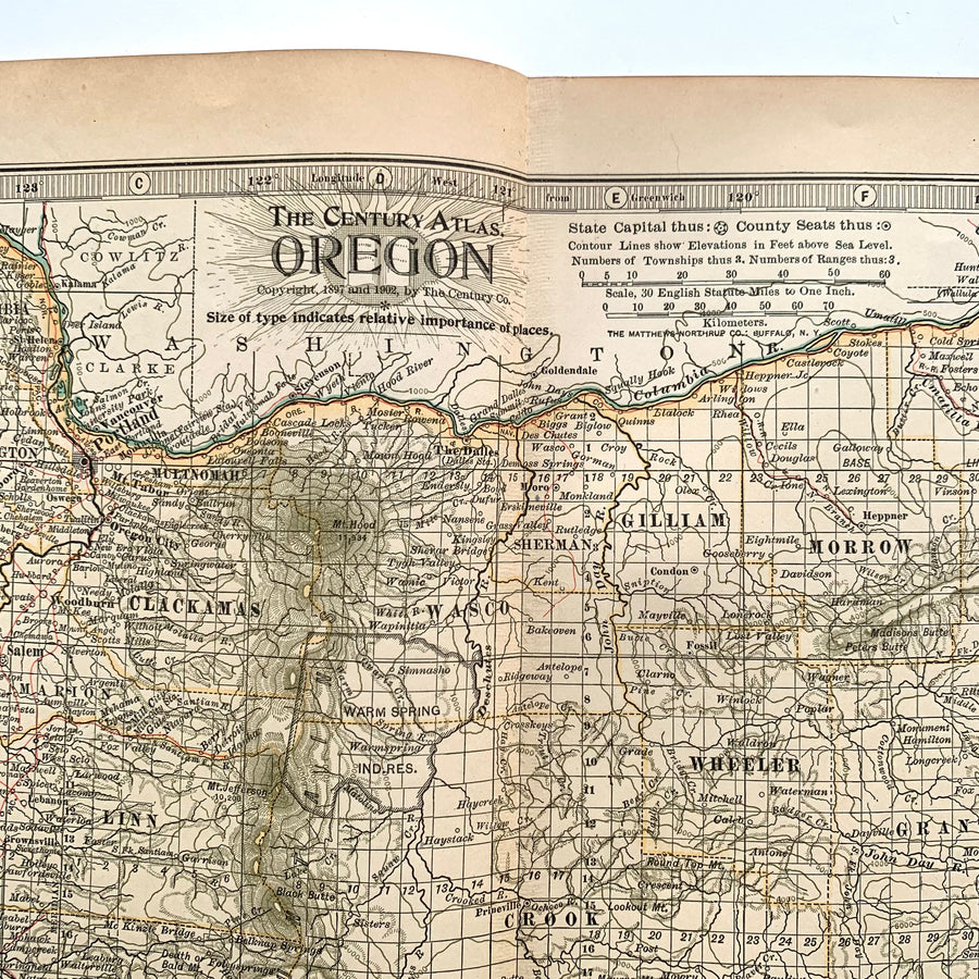 1902 - Map of Oregon